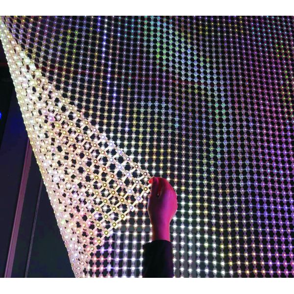 Facade Lighting 40W Flexible Led Curtain P50 DC5V