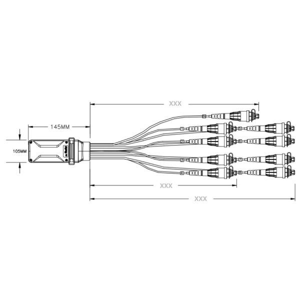 Optical Splitter Access Terminal with SC/APC opti-tap Corning connector