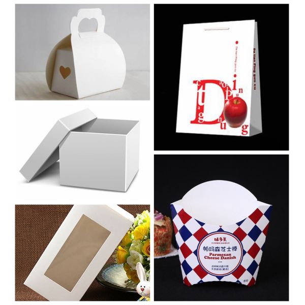PE Coated Fruit Packaging Solid Board White 250g + 15 PE Barrier Coatings