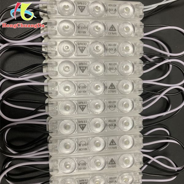AC110V Module 2W Injection 2835 3 Light Lens Led Module For Channel Letter
