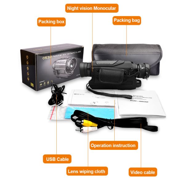 Digital Night Vision Device Multifuction Optics For Hunting And Camping CMOS
