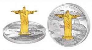 Quality Brazil Style Custom Metal Challenge coin for sale