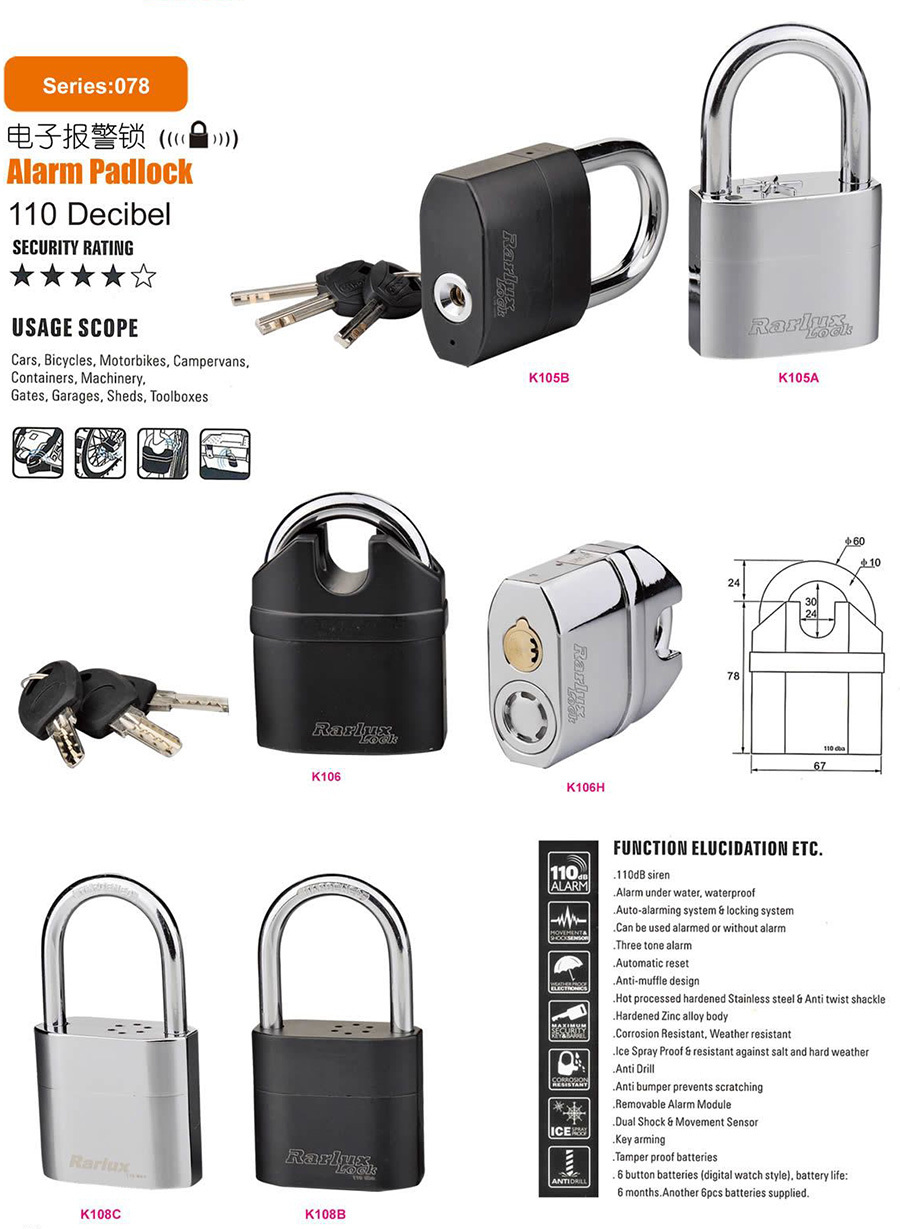 Alarm Padlock