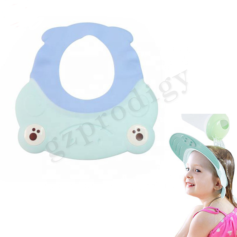 Nontoxic Multiscene Baby Bath Hat PP TPR Material 26.5x25.7cm Baby Shampoo Cap