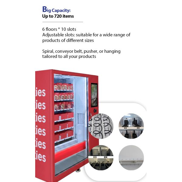High-Capacity Cookie Vending Machine with Smart Elevator System: Premium Automated Bakery Retail Kiosk