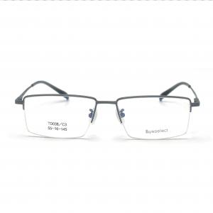 Quality TD038  Semi-rimless Titanium Frame for Men - Perfect Balance of Style and Function for sale
