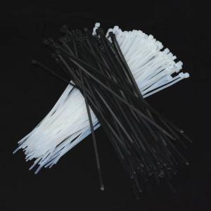 China White / Black PA66 Nylon Cable Ties Cable Wraps Self-locking Aging-Resistant on sale