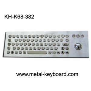 Quality 67 Keys Ruggedized Keyboard / Metal Computer Keyboard with Laser Trackball for sale