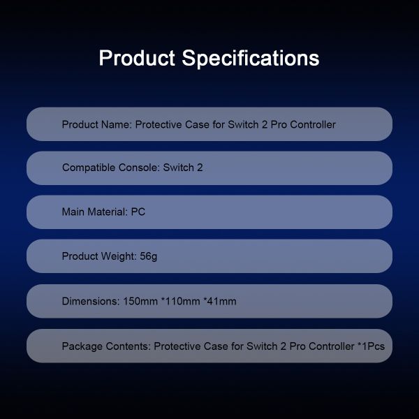 Ultra Clear Protective Case for Nintendo Switch 2 Pro - Shockproof & Scratch-Resistant Snap Cover