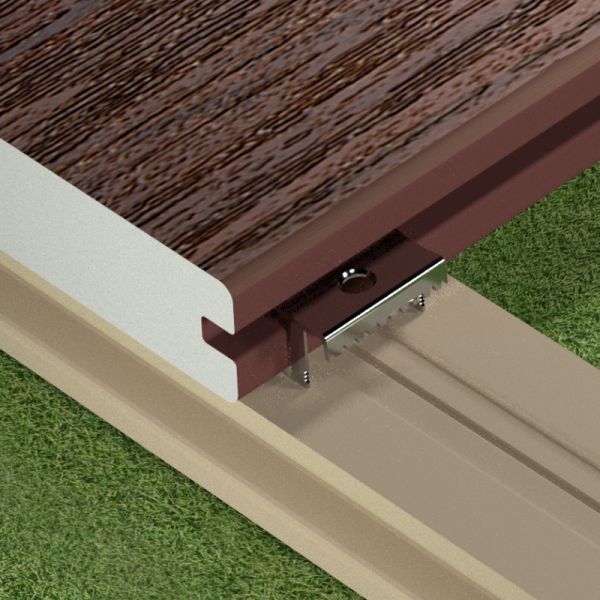 Coffee Wood Texture Surface Co-Extrusion Paddock Panel Board for Easy Click Installation