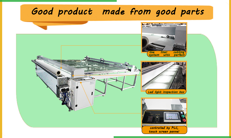 Automatically Roller Blinds Fabric Cutting Machine Two Models Cutting Crush Blade and Ultrasonic Cutting