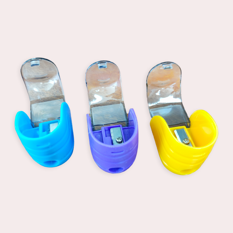 Customized Multicolored Plastic Single Hole Mini Sharpener With Good Quality