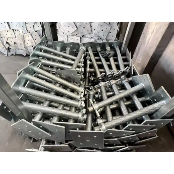 Q235 Base Jack Scaffolding for Building Construction Electro Galvanized or Painted