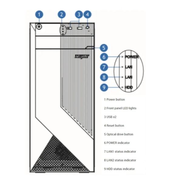 Intel E-2236 Processor Type 4.8 GHz Main Frequency Tower Server NP3020M5 for Demands