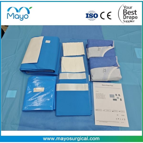 Complex Material Surgcial Neuro Drape Pack With Cranio Drape