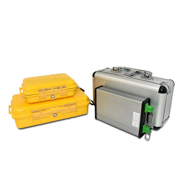 Orange Color FTTH Fiber Optic Power Meter All In One With 3.5" Screen