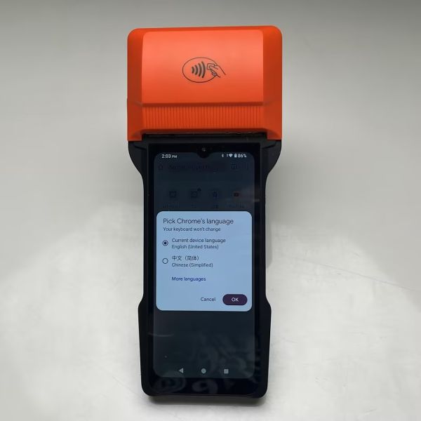 2.4G / 5G Wifi POS System Lightweight Android POS Hardware User Friendly