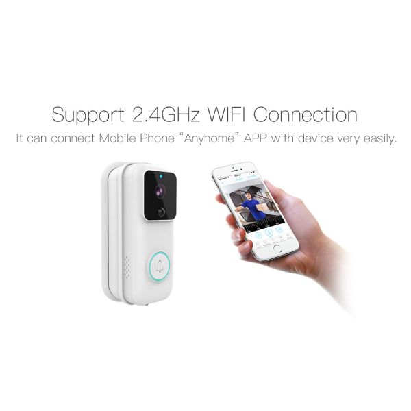 Home Security System Wireless Doorbell with Waterproof Design and Bluetooth Network