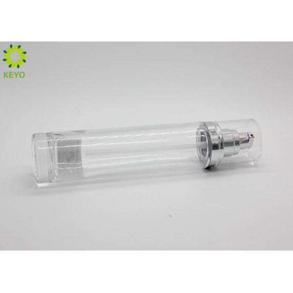 Serum Moisturizer Lotion Empty Skin Care Bottles With Silver Pump Clear Cap