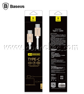 Brand new and original BASEUS double type C cable with package, Baseus double Type C cable