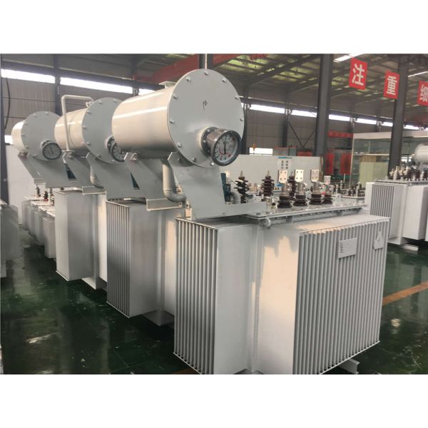 3 Phase Electrical Power Transformer Oil Immersed Transformer High Mechanical Strength