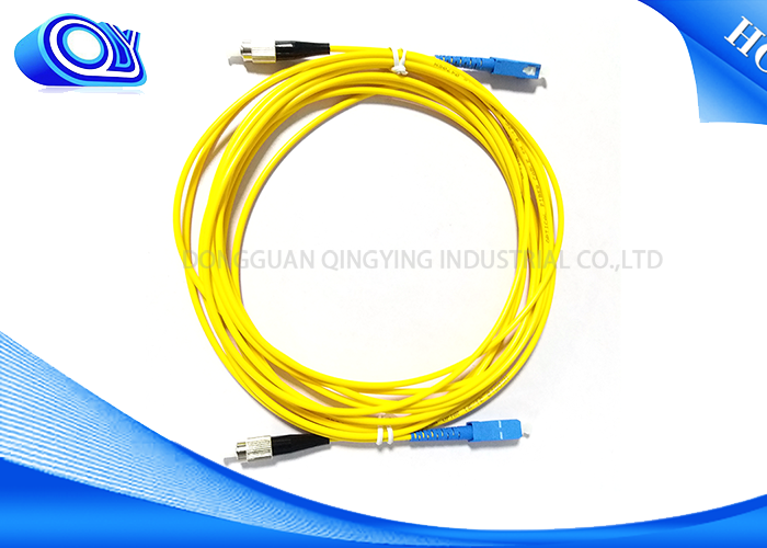 3 Meter FC / SC Single Mode Patch Cord , Simplex Fiber Optic Cable For LAN / WAN