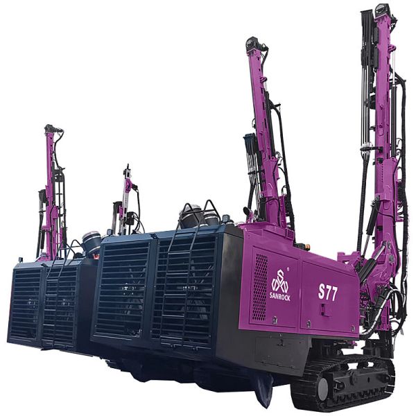 Hard Rock Borehole Drilling Equipment Depth 36m Mining Drilling Machine Crawler DTH Drilling Rig