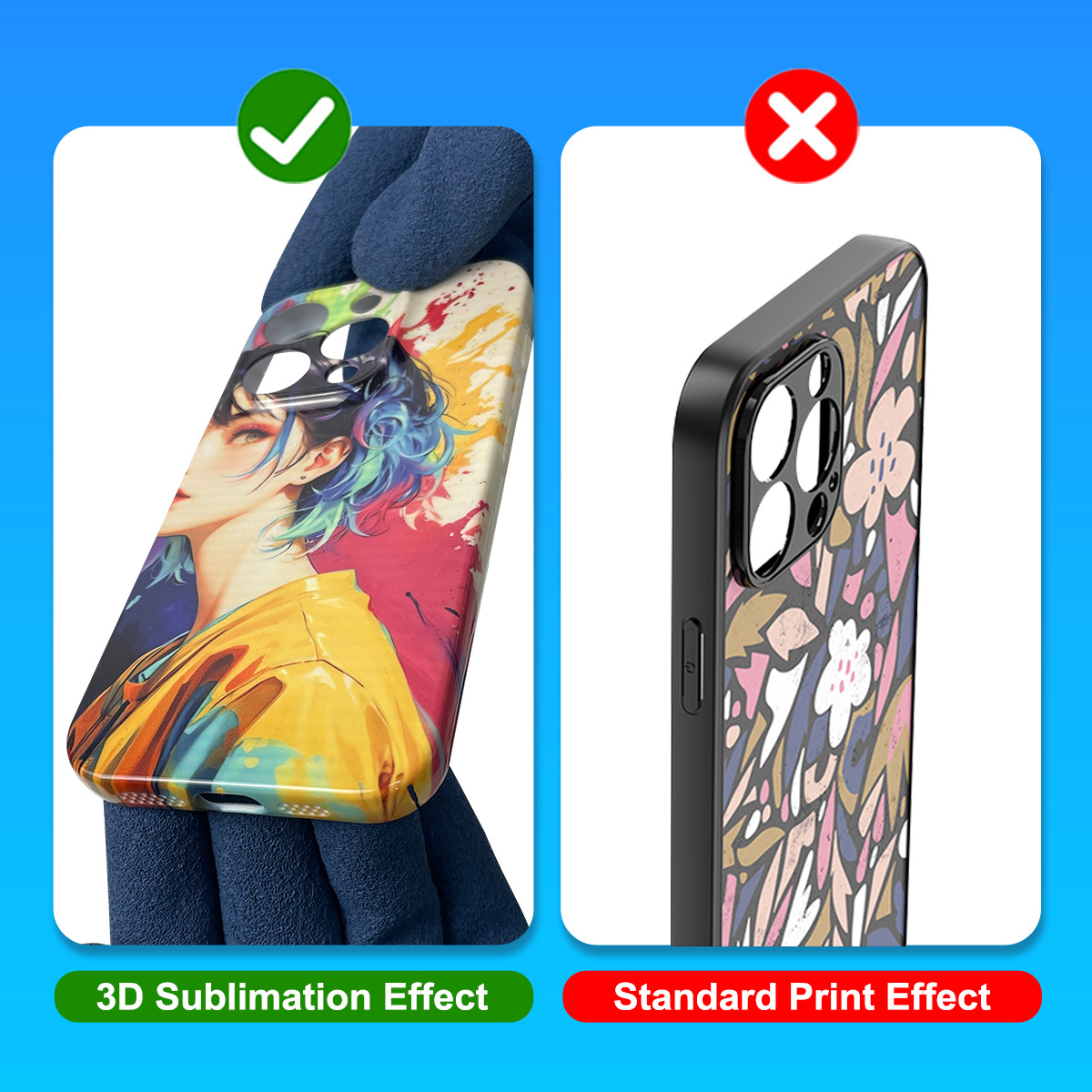 3D Sublimation Printing Machine with 40°C - 130°C Working Temp and Multi-color 360° Vacuum Full-wrap Technology for Phone Cases