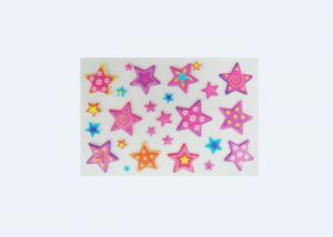 Quality Removable Childrens Star Shaped Stickers With Bule Jewelry Decor 70 X 170mm for sale