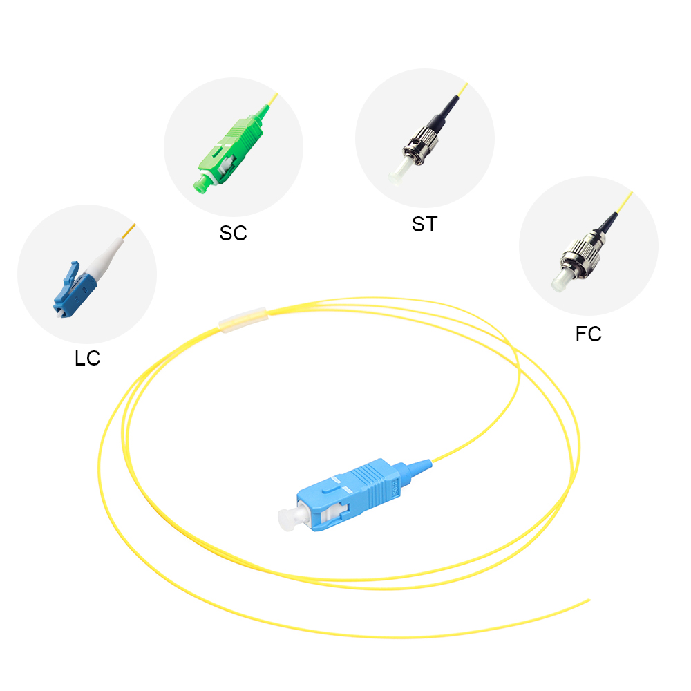 LC Ribbon Optical Fiber Pigtail 3.0mm SC / E2000 Connector Available