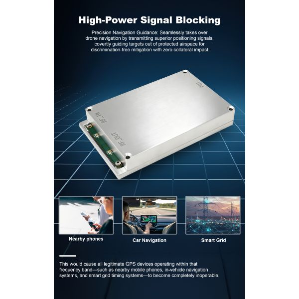4 Channel Drone Spoofing Module with 2km Effective Distance and Multi-Frequency Support for Anti-UAV Control