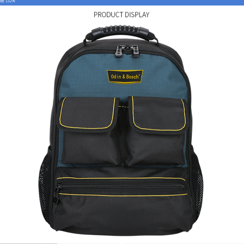 Multifunctional Water Resistant Laptop Electrician Backpack Tool Bag for Tools Storage
