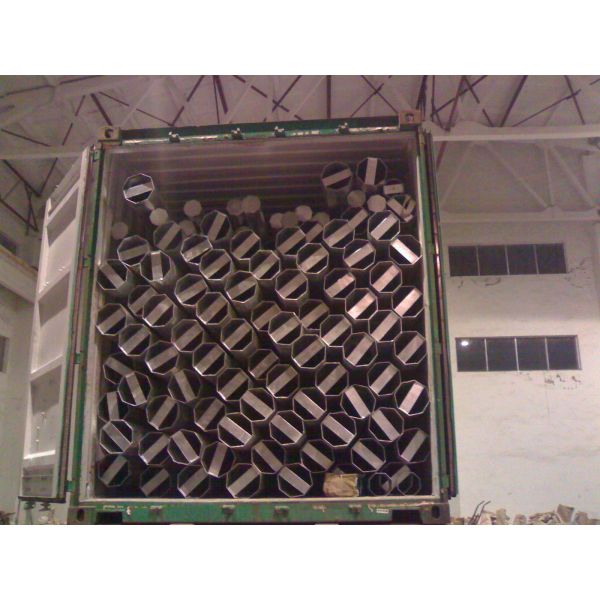 Powder Coated Surface Electrical Power Pole For Transmission Line Project