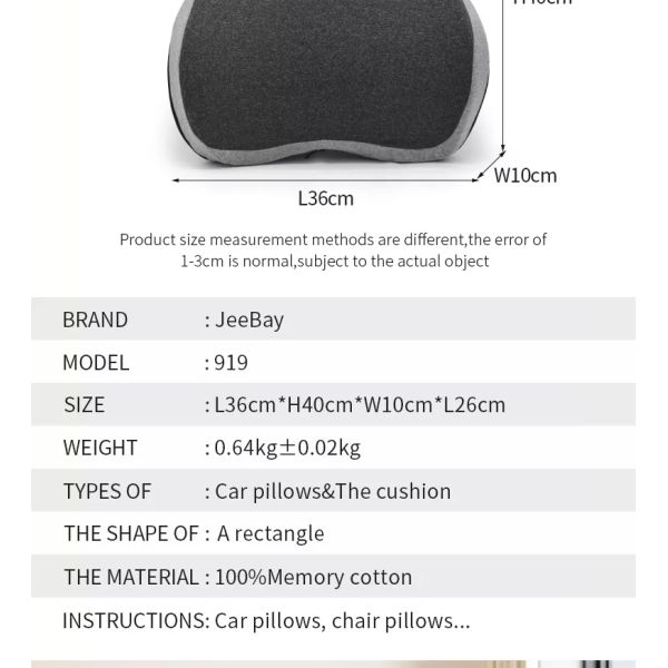 Modern Style Memory Foam Back Support Cushion The Perfect Solution for Office Syndrome