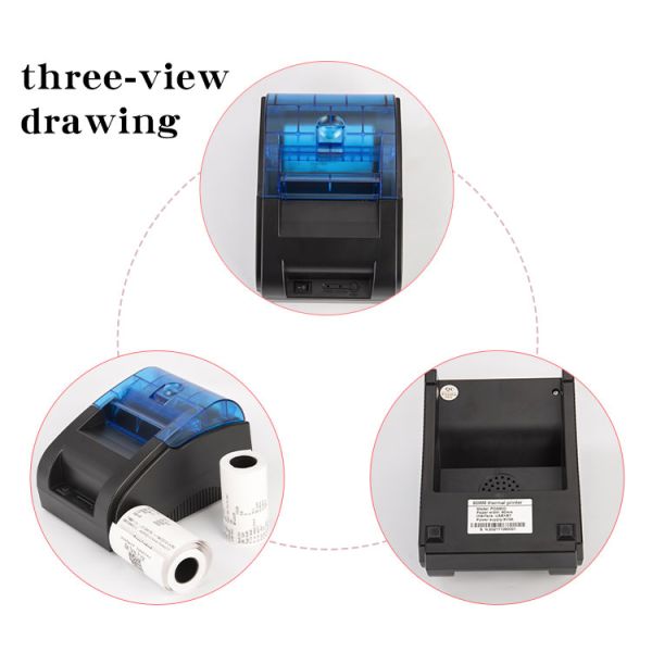 80mm Barcode Blue tooth Android Thermal Roll Printer with USB/Wireless Interface