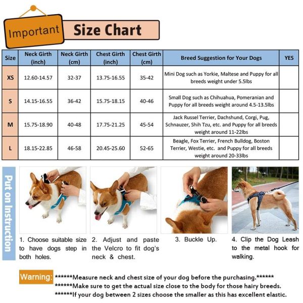 Comfort Puppy Lightweight Padded No Pull Pet Vest