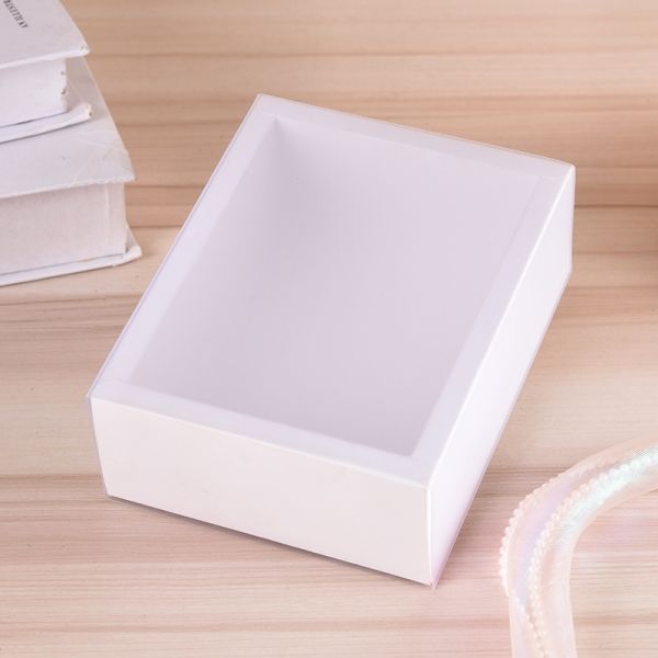 Custom High-End Packaging Boxes Kraft Paper Drawer Box with Clear PET Window