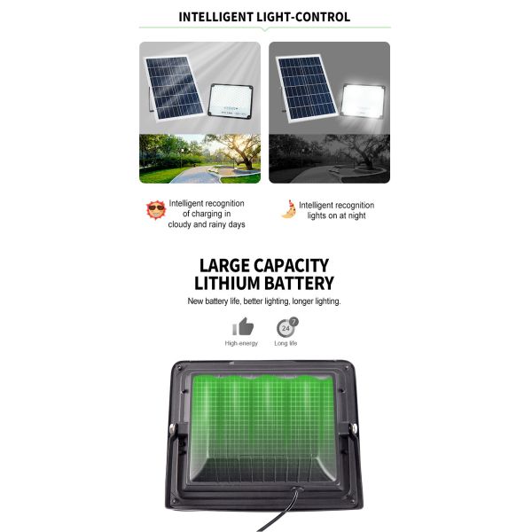 3.2VDC 70w Ip66 Waterproof Solar LED Flood Lights