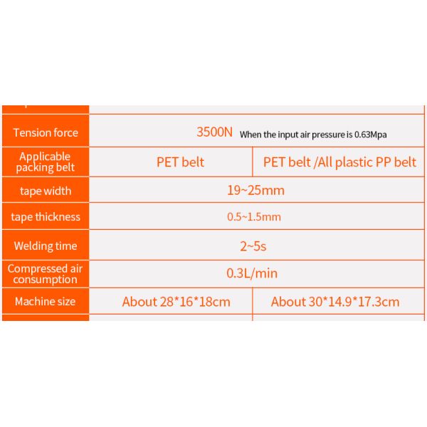 Automatic Grade Semi-Automatic Pneumatic Strapping Machine Tool for Pet PP Packing