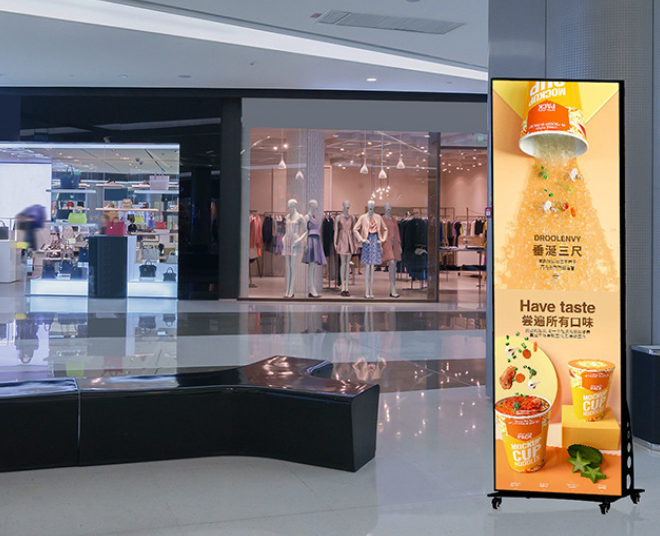 Creative LED Display LED Poster For Department Stores High Resolution Flexibility Real-Time Updates Energy Saving