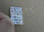 Custom design self adhesive pet Hologram sticker with QR code