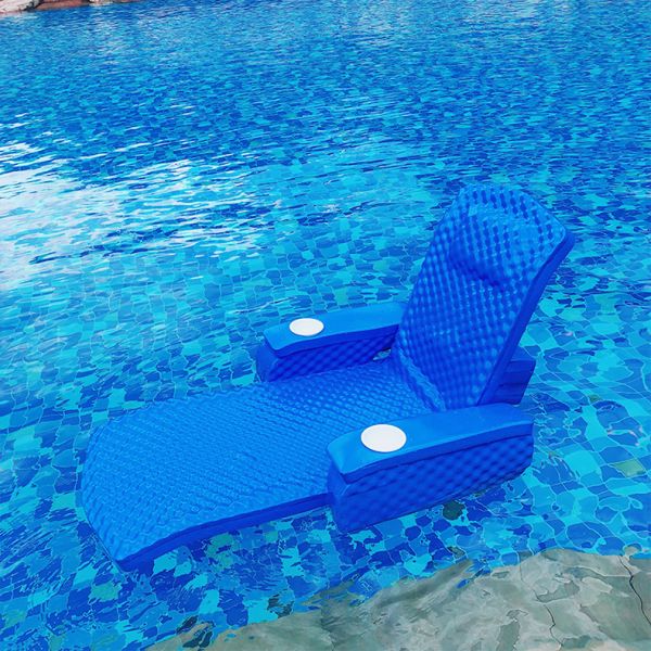 Foam Cushion Swimming Pool Floating Chaise Lounger