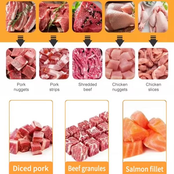 Automatic Electric Meat Dicing Cuber Cutter Machine for Beef Chicken Goat Pork