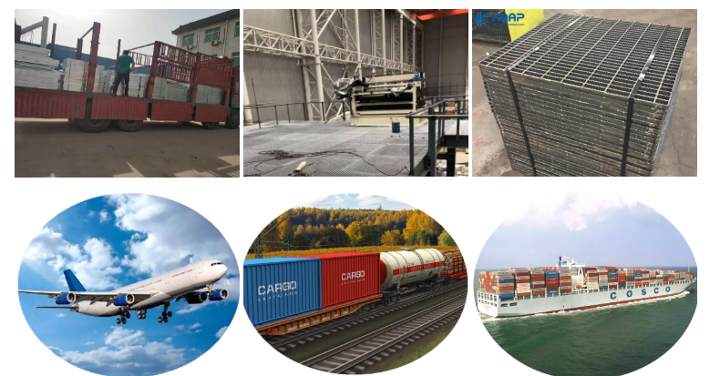 Serrated Welded Wire Mesh Construction Galvanized Steel Bar Grating