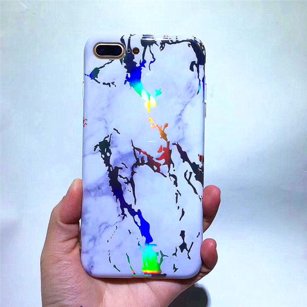 Iphone 8(plus)/7(plus) TPU laser marble case, Iphone 8(plus)/7(plus) protective TPU case, Iphone 8(plus) accessories