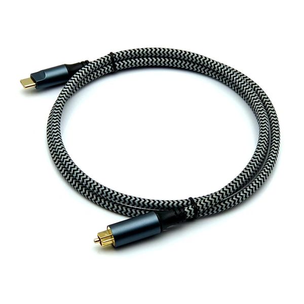 Customizable Lengths and Jacket Types Available for TOSLINK Optical Audio Adapter for USB-C Devices