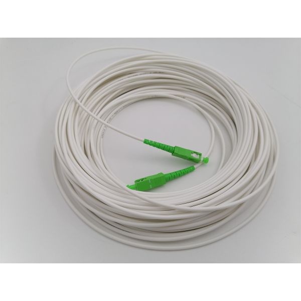 LSZH FTTH G657A2 Single Mode Drop Cable SC APC To SC APC