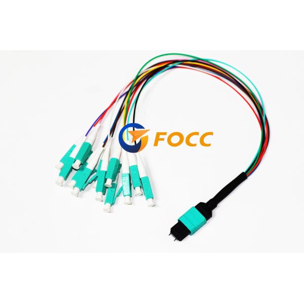 Multimode LC Direct Harness MTP/MPO Fiber Breakout Cable OM3 0.9mm