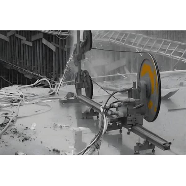 Durable Adjustable Speed Concrete Cutting Wire Saw Machine For Demolition