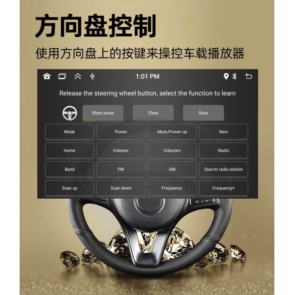 Creatall All-in-One 7 Inch Android Auto GPS Navigation Retractable Screen HD Rearview Wireless CarPlay for Automotive Use